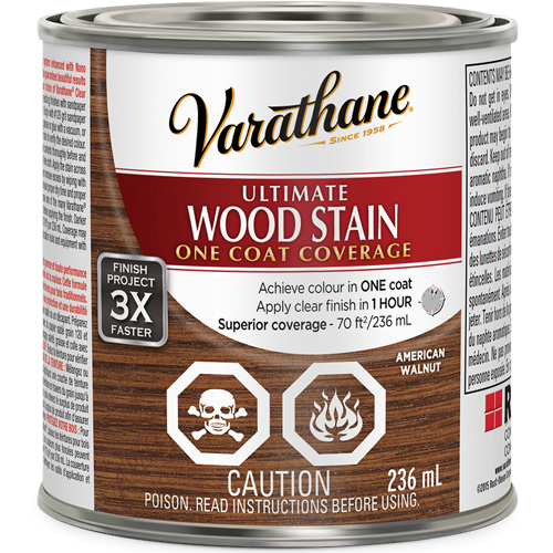 Varathane&reg; Ultimate Wood Stain, 236 ml, American Walnut Kelford