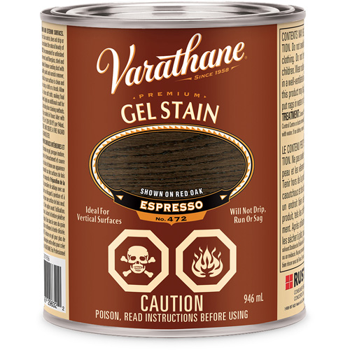 Varathane&reg; Premium Gel Stain, 946 ml, Espresso Kelford