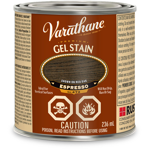 Teinture en gel de qualit&eacute; sup&eacute;rieure Varathane, 236 ml, Espresso Kelford