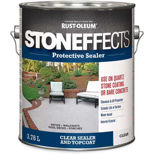 Produit d'&eacute;tanch&eacute;ifi&eacute; protecteur pour b&eacute;ton Stoneffects, 3,78 L, &agrave; l'eau, Transparent, Transparent Kelford
