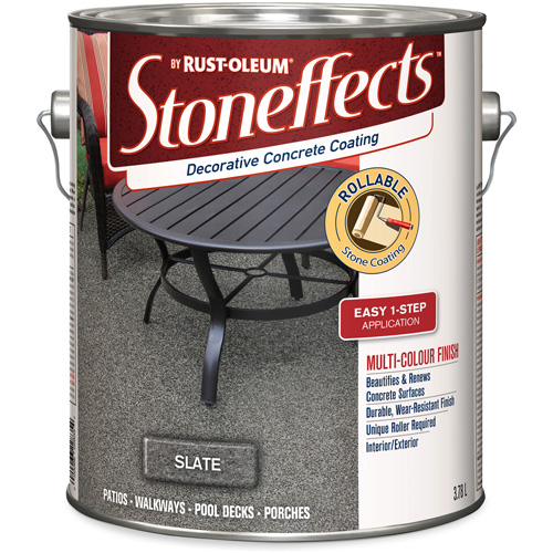 Stoneffects Decorative Concrete Coating, 3.4 L, Solvent-Based, Textured, Grey Kelford
