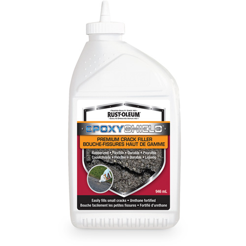 EpoxyShield&reg; Premium Rubberized Crack Filler, Bottle, Black Kelford