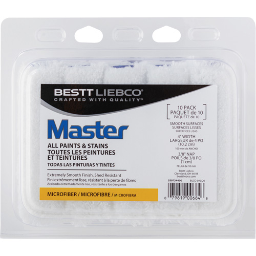 Couvre-rouleau en microfibre Master, Nap 10 mm (3/8"), 101,6 mm (4") l Kelford