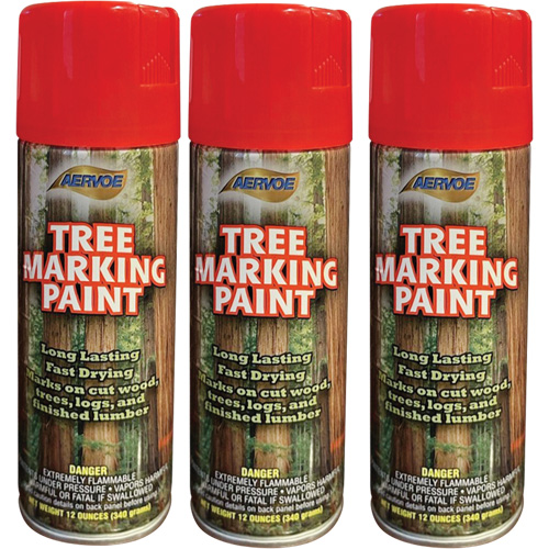 Aervoe 690 Fluorescent Tree Marking Paint, Fluorescent Red, 16 oz. Kelford