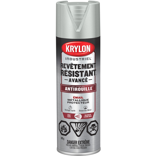 Peinture Tough Coat avec technologie Rust Barrier, Aluminium, M&eacute;tallique, 425 g, Canette a&eacute;rosol Kelford