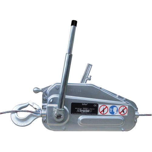 Tirfor&reg; Wire Rope Hoist - TU17, 5/16" Wire Diameter, 2000 lbs. (1 tons) Capacity Kelford