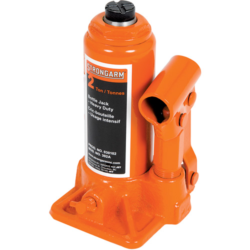302A Bottle Jack, 2 tons, Manual Hydraulic, 12-1/2" Raised Height Kelford