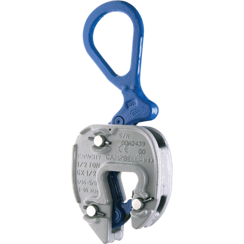 GX Lifting Clamps, 6000 lbs. (3 tons) Working Load Limit, 1/16" - 1" Jaw Opening Kelford