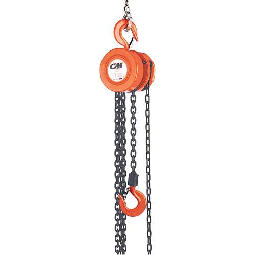 Chain Hoist, 20' Lift, 1000 lbs. (0.5 tons) Capacity, Steel Chain Kelford