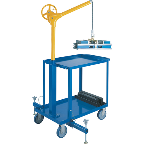 Tall Industrial Lifting Device with Mobile Cart, 500 lbs. (0.25 tons) Capacity Kelford