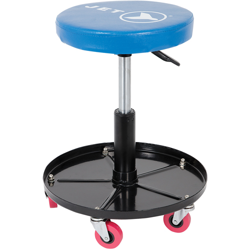 JMS-642A Si&egrave;ge roulant ajustable pour m&eacute;canicien, Vinyle, Bleu, Capacit&eacute; 300 lb Kelford
