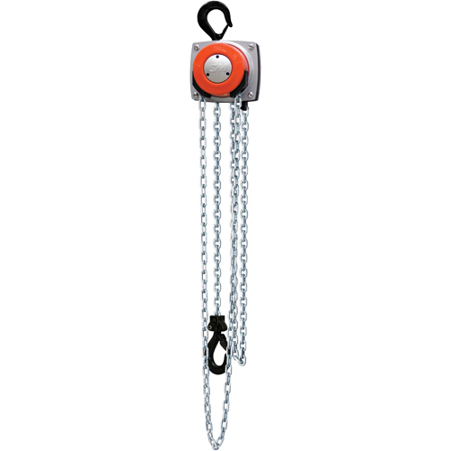 Hurricane 360° Chain Hoist, 15' Lift, 1000 lbs. (0.5 tons) Capacity, Steel Chain Kelford