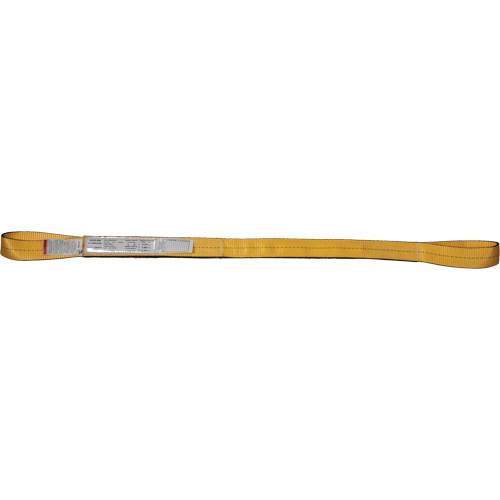 &eacute;lingues de levage en nylon, Pli Simple, Oeillet double, Type 3, 3" la x 3' lo, Limite de charge verticale 4700 lb Kelford