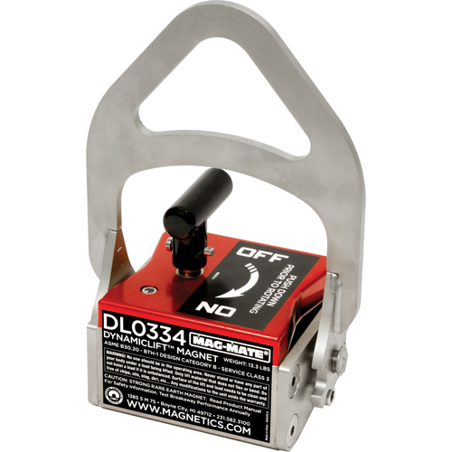 Dynamic Lift Magnets, 334 Holding Cap., 6-1/2" L x 4" W x 9-1/4" H Kelford