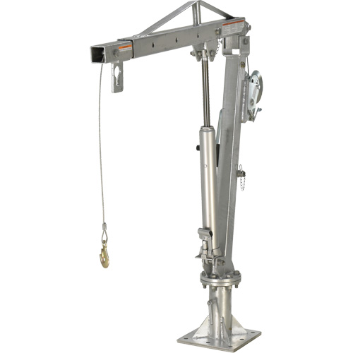 Grue &agrave; fl&egrave;che pour camion actionn&eacute;e par treuil, Capacit&eacute; de 1000 lb (0,5 tonne), Limite de 97" Kelford