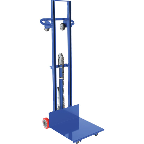 Hydraulic Platform Lift Stacker, Foot Pump Operated, 400 lbs. Capacity, 51-1/8" Max Lift Kelford