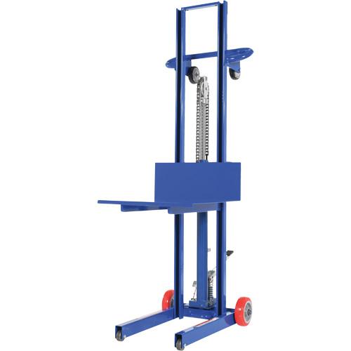 Hydraulic Platform Lift Stacker, Foot Pump Operated, 400 lbs. Capacity, 51-1/8" Max Lift Kelford