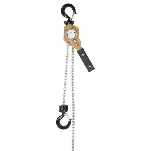 Heavy Duty Gold Series Lever Chain Hoist, 5' Lift, 3000 lbs. (1.5 tons) Capacity, Alloy Steel Chain Kelford