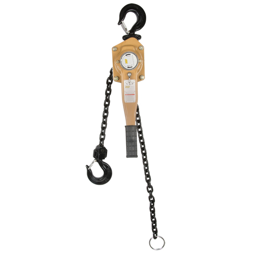 Heavy Duty Gold Series Lever Chain Hoist, 10' Lift, 12000 lbs. (6 tons) Capacity, Alloy Steel Chain Kelford