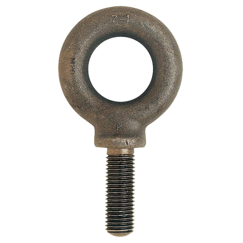 Eye Bolt, 54 mm Dia., 38 mm L, Uncoated Natural Finish, 2266 lbs. (1.133 tons) Capacity Kelford