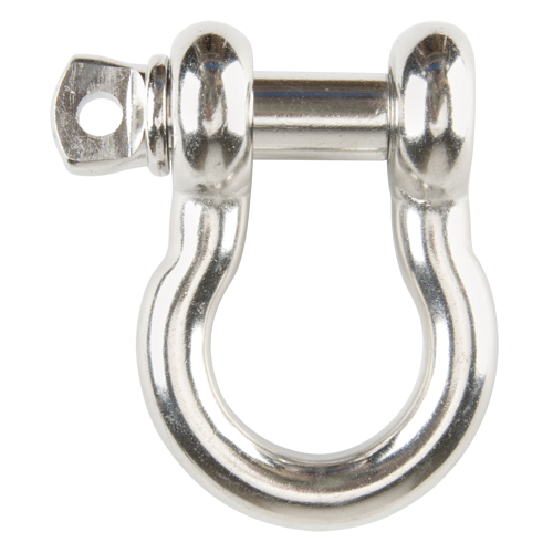 Screw Pin Anchor Shackle, 3/16", Screw Pin, Stainless Steel Kelford