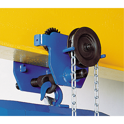 Corso&reg; Geared Trolley, 40000 lbs. (20 tons) Capacity, 5-1/3" - 8-2/3" Kelford