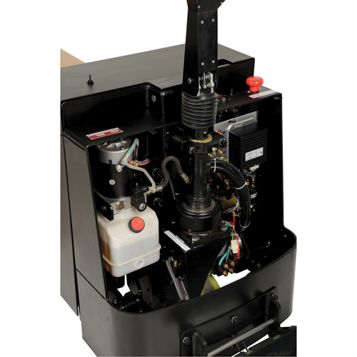 Fully Powered Electric Pallet Truck With  Stand-On Platform, 4500 lbs. Cap., 96" L x 30" W Kelford