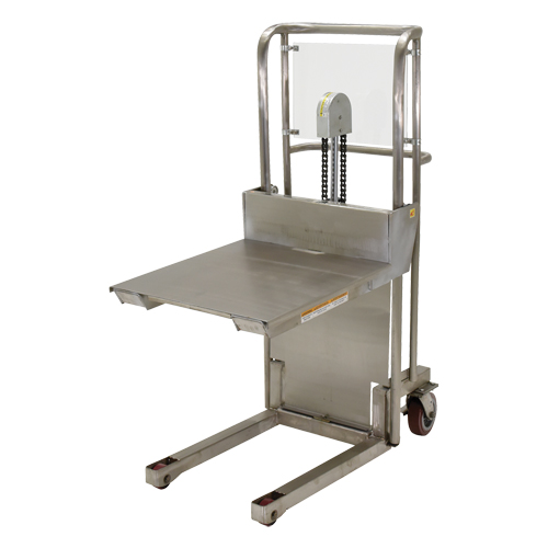 Hefti-Lift Load Stacker, Foot Pump Operated, 450 lbs. Capacity, 45-5/8" Max Lift Kelford