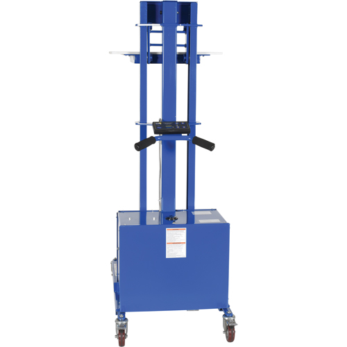 Quick Lift Stacker, Electric Operated, 400 lbs. Capacity, 57" Max Lift Kelford