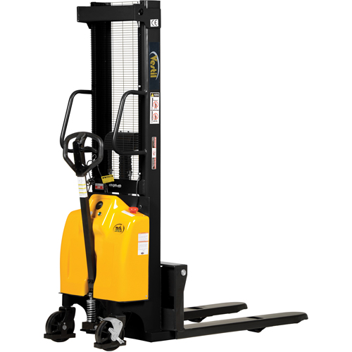 Fork Lift Stacker, Electric Operated, 2000 lbs. Capacity, 118" Max Lift Kelford