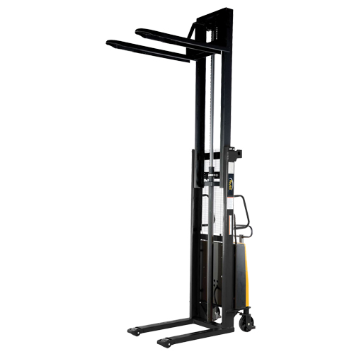 Fork Lift Stacker, Electric Operated, 2000 lbs. Capacity, 63" Max Lift Kelford