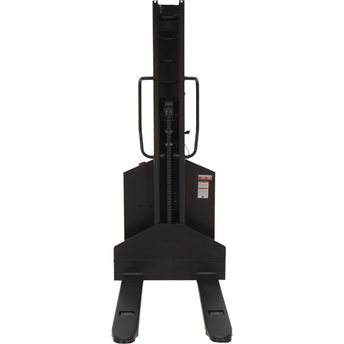 Narrow Mast Powered Lift Stacker, Electric Operated, 1000 lbs. Capacity, 63" Max Lift Kelford