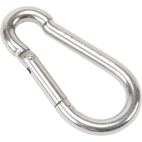 Stainless Steel Snap Hook, 500 lbs (0.25 tons) Working Load Limit, 5/16" Size, 1/2" Eye Kelford