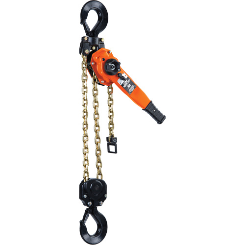 Series 653-A Ratchet Lever Hoist, 5' Lift, 12000 lbs. (6 tons) Capacity, Steel Chain Kelford