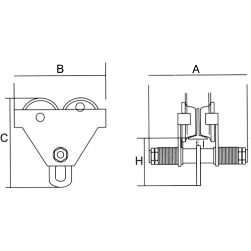 Chariot r&eacute;glable avec plaques de s&eacute;curit&eacute;, 10 000 lb (5 tonnes) Kelford