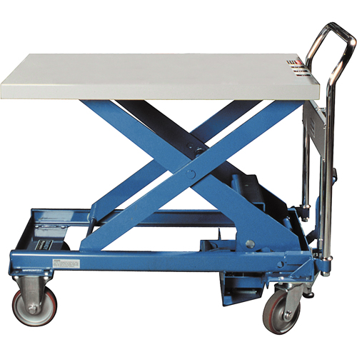 Table &eacute;l&eacute;vatrice &agrave; ciseaux Dandy Lift, 28" lo x 17-7/10" la, Acier, Capacit&eacute; 330 lb Kelford