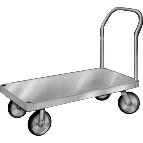 Aluminum Platform Truck, 24" W x 36" L, 2000 lbs. Cap., Rubber Wheels Kelford