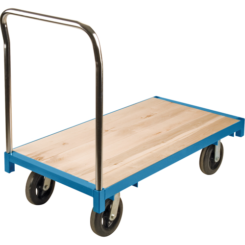 Heavy-Duty Platform Truck, 48" L x 24" W, 2000 lbs. Capacity, Rubber Casters Kelford