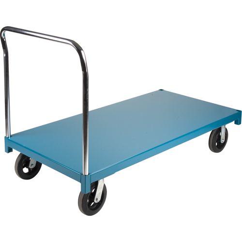 Chariot &agrave; plateforme robuste, 60" lo x 30" la x Capacit&eacute; 2000 lb, Roues en Caoutchouc Kelford