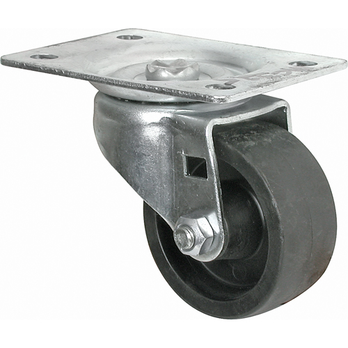 Light-Duty Caster, Swivel, 2-1/2" (63.5 mm), Polyolefin, 200 lbs. (91 kg.) Kelford