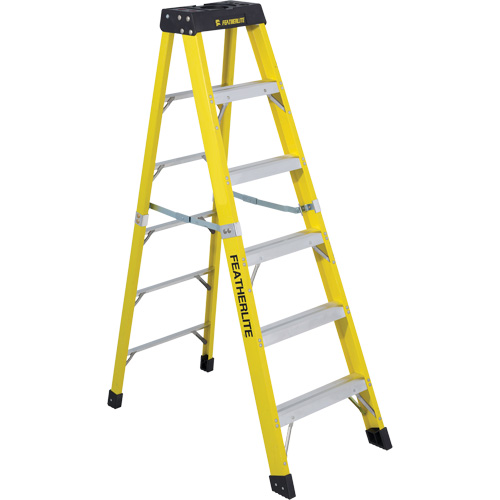Industrial Heavy-Duty Stepladders (6400 Series), 6', Fibreglass, 300 lbs. Capacity, Type 1A Kelford