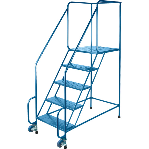 &eacute;chelles Tilt-N-Roll, Acier, 5 marches, Largeur 22", 24" p x 47" h marche pali&egrave;re Kelford