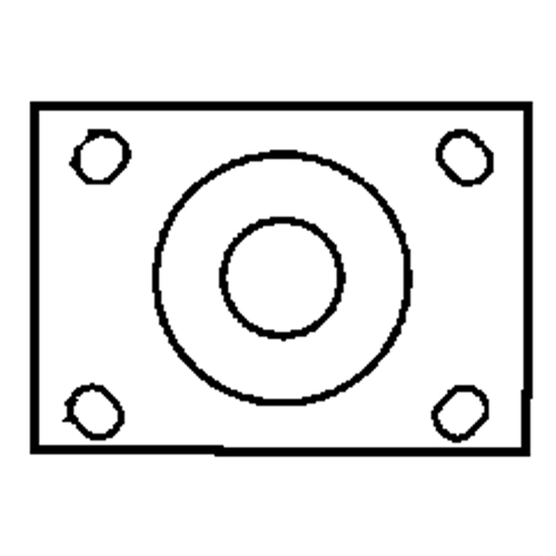 Total Locking Caster, Swivel with Brake, 6" (152.4 mm), Rubber, 450 lbs. (204 kg.) Kelford