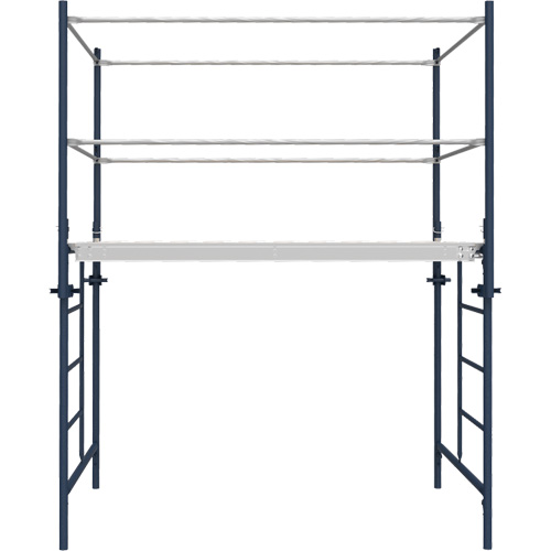 Accessoires pour &eacute;chafaudage - Poteau de garde-corps a/support, Poteau de garde-corps, 6" la x 56" h Kelford
