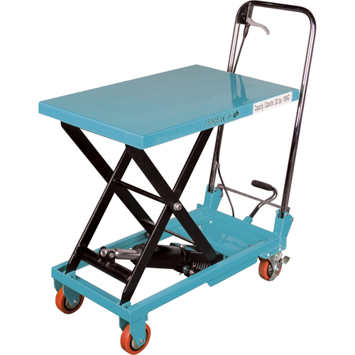 Heavy-Duty Hydraulic Scissor Lift Table, 27-1/2" L x 17-3/4" W, Steel, 330 lbs. Capacity Kelford