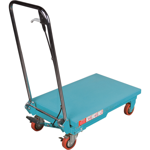 Heavy-Duty Hydraulic Scissor Lift Table, 27-1/2" L x 17-3/4" W, Steel, 330 lbs. Capacity Kelford