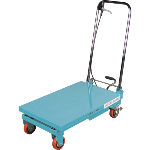 Heavy-Duty Hydraulic Scissor Lift Table, 27-1/2" L x 17-3/4" W, Steel, 330 lbs. Capacity Kelford