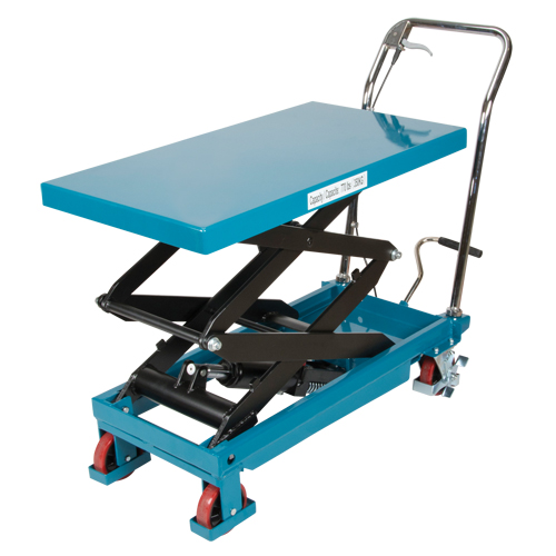 Heavy-Duty Hydraulic Scissor Lift Table, 35-3/4" L x 19-3/4" W, Steel, 770 lbs. Capacity Kelford