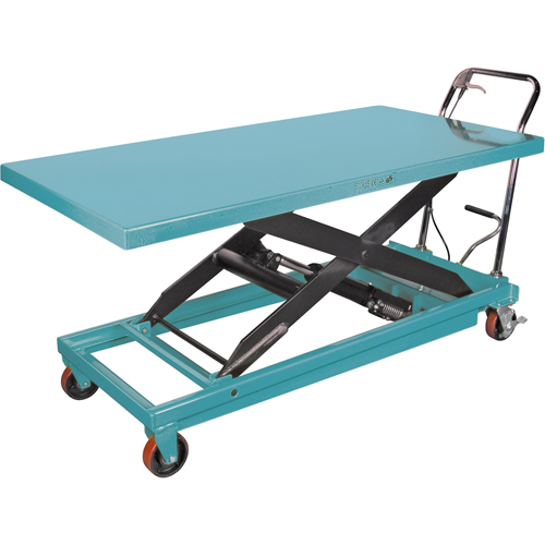 Heavy-Duty Hydraulic Scissor Lift Table, 63" L x 31-7/8" W, Steel, 1100 lbs. Capacity Kelford