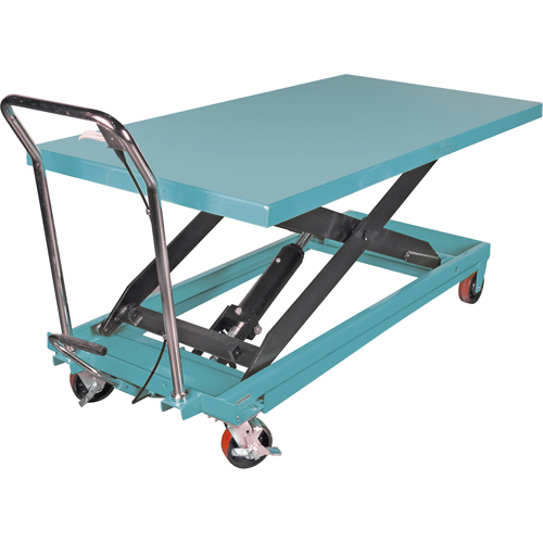 Heavy-Duty Hydraulic Scissor Lift Table, 63" L x 31-7/8" W, Steel, 1100 lbs. Capacity Kelford